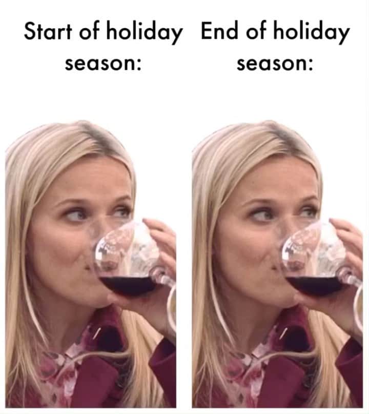 リース・ウィザースプーンのインスタグラム：「‘Tis the season for lots of wine! 🍷」