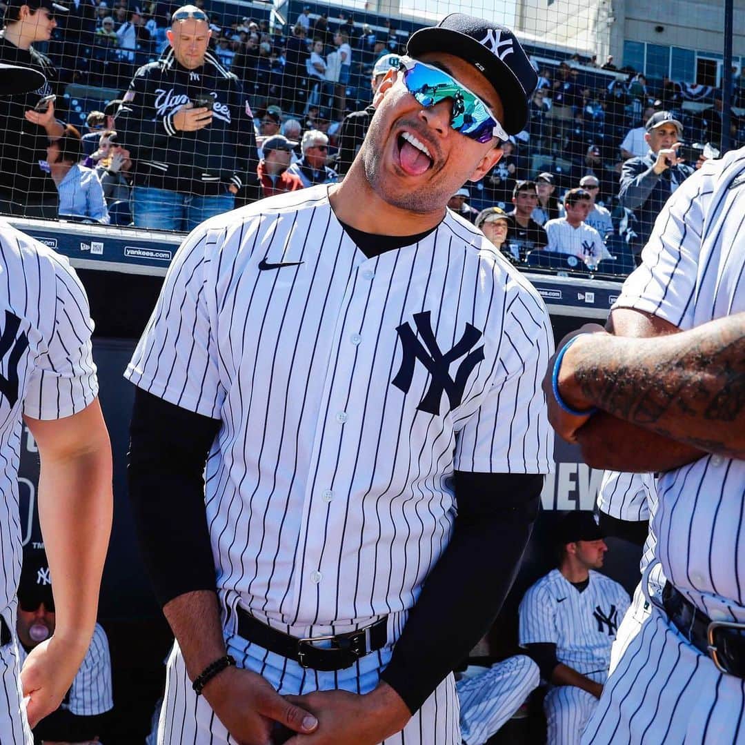 ニューヨーク・ヤンキースのインスタグラム：「Giancarlo Stuntin」