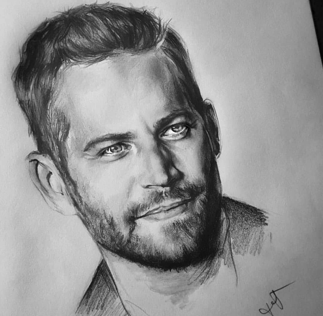 ポール・ウォーカーのインスタグラム：「Out of the many films Paul was in, what is your favorite role he played?⁣ ⁣ ✏️: @valentinaivezaj_⁣ #FanArtFriday #TeamPW」