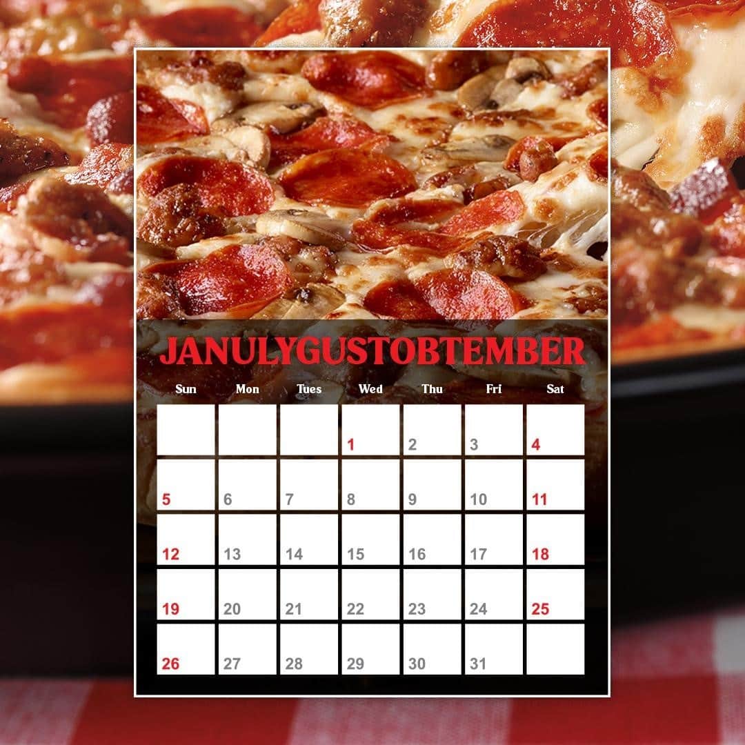 Pizza Hutのインスタグラム：「We tried to find a month when someone could OutPizza the Hut. 🤷‍♀️」