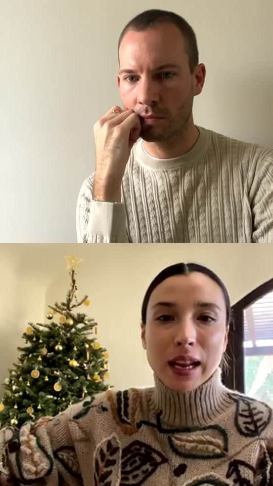サルヴァトーレ・フェラガモのインスタグラム：「Dan Thawley and Lily Kwong catch up to discuss their mutual connect to the natural environment and how they’re prepping for the festive season.」