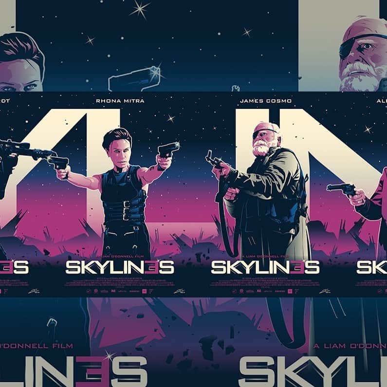 リンジー・モーガンのインスタグラム：「SKYLIN3S  . . . With the coolest @iamrhonamitra  & @jamescosmo   Art by @julienricojr」