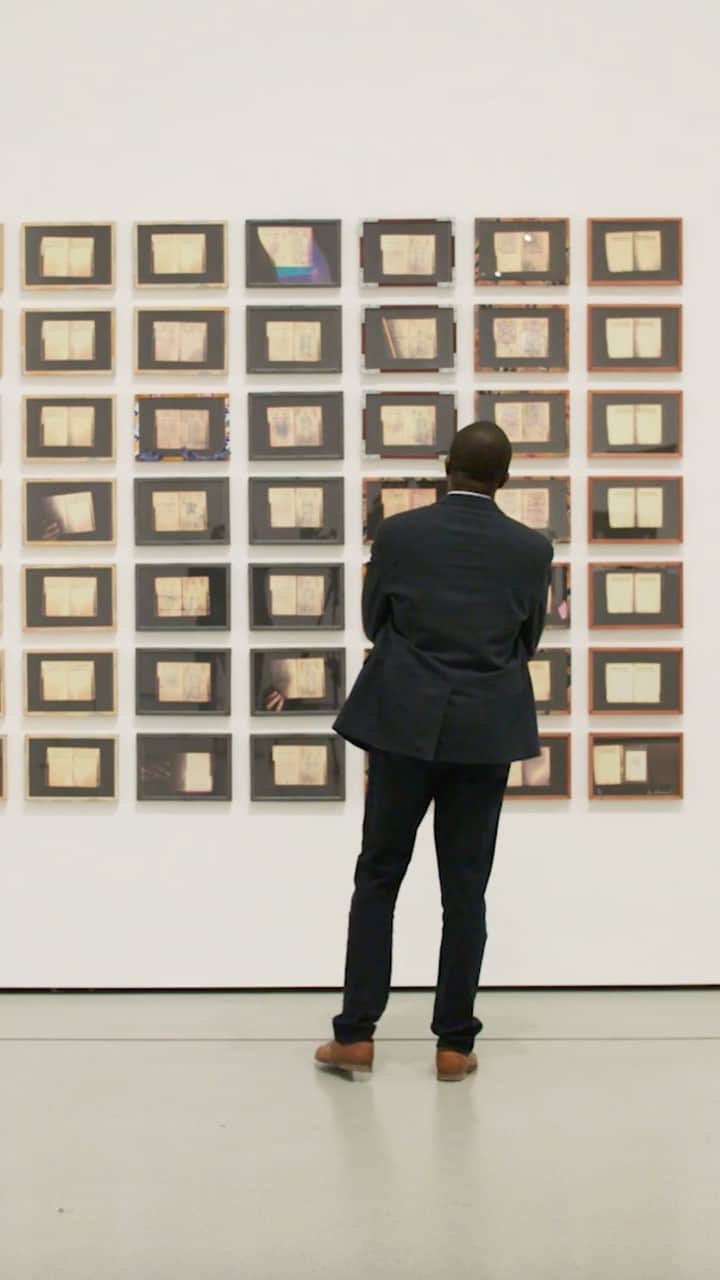ニューヨーク近代美術館のインスタグラム：「"What we see here is the artist being a witness to an incredible personal history that intersects with the collective memory of a very dark period in South Africa's history."  Curator Ugochukwu-Smooth C. Nzewi (@smoothugochukwuc) looks at #SueWilliamson’s "For Thirty Years Next to His Heart," in which the 30-year life of one man’s official government passbook “captures the experience of Black South Africans under apartheid”—and serves as a reminder that we must not forget the most difficult chapters of our history.  Explore the #MoMACollection work by work as we release a new #UNIQLOArtSpeaks video each Friday, and experience "For Thirty Years Next to His Heart" in our second-floor collection gallery The Sum of All Parts.  @uniqlousa is MoMA’s proud partner of #ArtForAll」