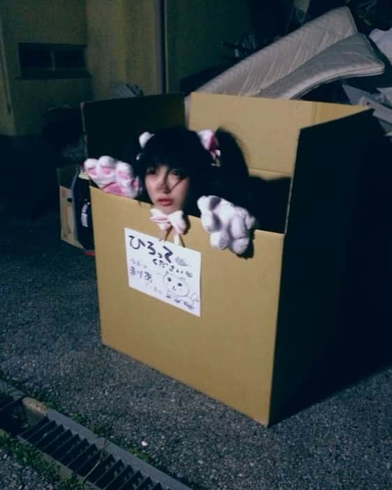 若月まりあ（若月瑪麗亞）のインスタグラム：「恐らく5年前の 懐かしいのが出てきた。 拾ってください…🐱」