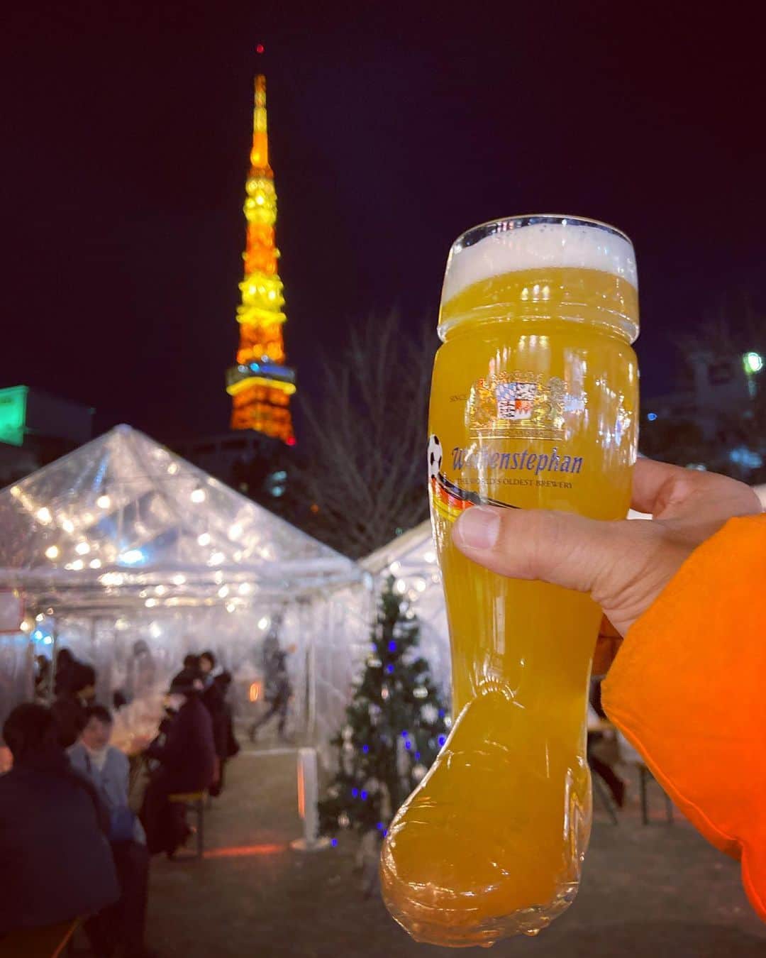 大塚美優のインスタグラム：「#beer#ビール好き#christmasmarket#2020#germanbeer」