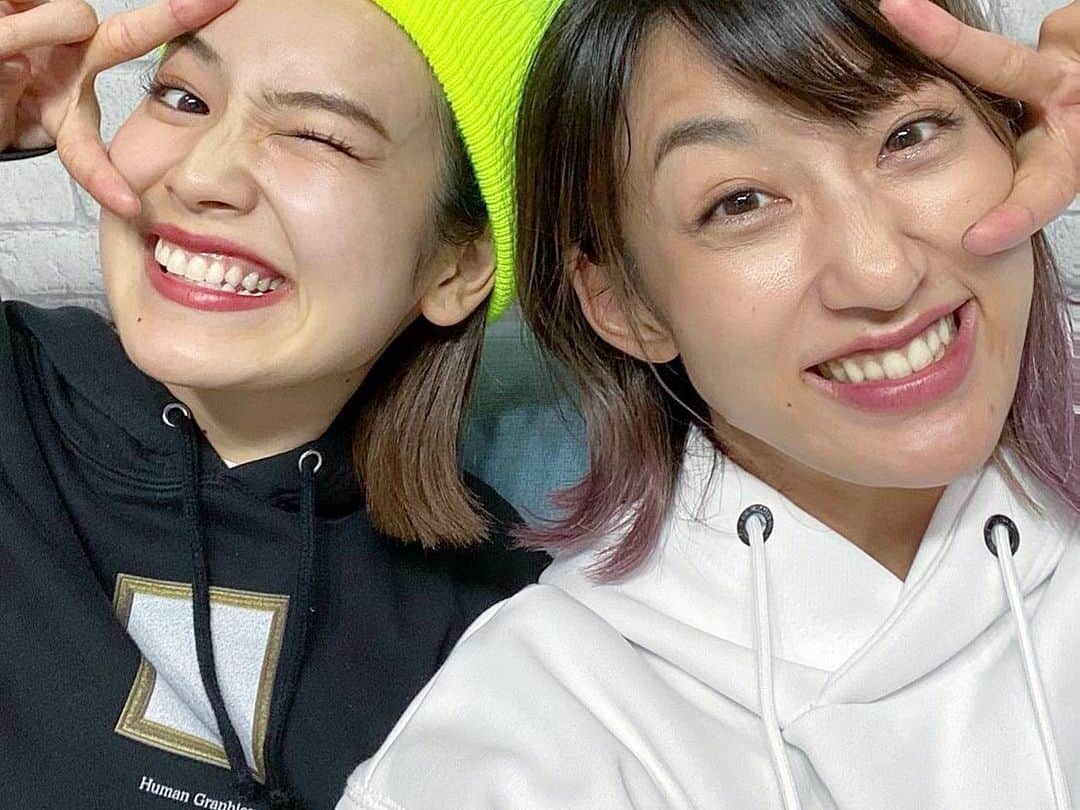 富久美玲のインスタグラム：「_ . 杉山さん🥊💕 とYouTubeコラボ▶️しました＼(^o^)／ . 第二段！！！今回はパジャマ女子会🥰 .」