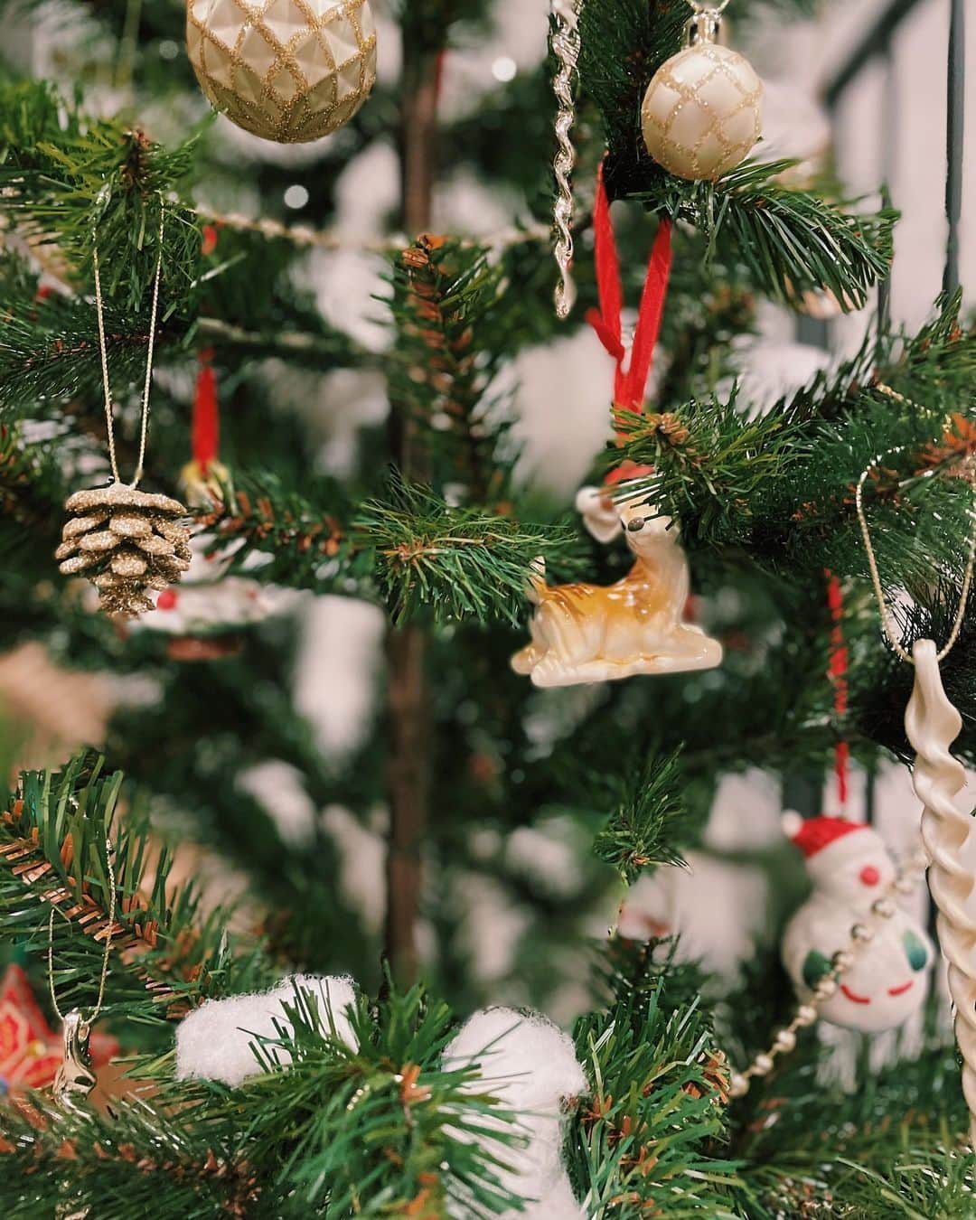 原田沙奈子さんのインスタグラム写真 - (原田沙奈子Instagram)「クリスマスツリーを出して。 最後に赤い靴下を1番目立つところに飾ってサンタさんにプレゼントアピール。  ツリーと靴下の大きさがアンバランスで靴下にしか目がいかない。←  オーナメントもどんどん増えていって、飾り方もどんどん雑になってる気がするのは私だけ…？ 雪を表現してるフワフワの白い綿がひとかたまりになってたからね。←だから要らないゆーたのに  飾り終わったらなぜかパンパンッと手を合わせて拝んでた。  サンタさん来るといいね。  🎄🎄🎄  #クリスマスツリー」11月25日 22時20分 - sanakoharada