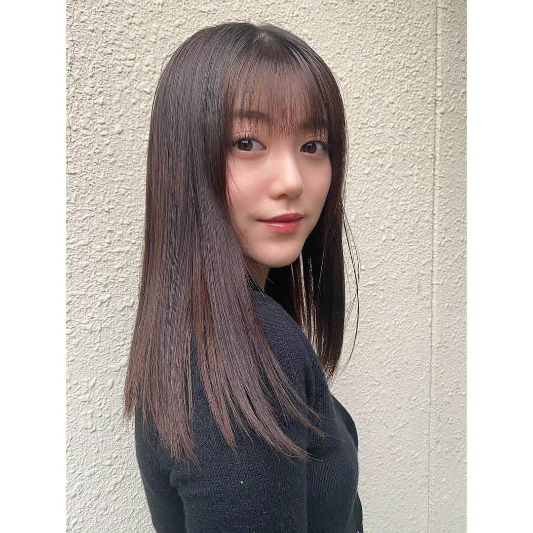 中野恵那のインスタグラム：「前髪っ切っちゃった✂︎☺︎」