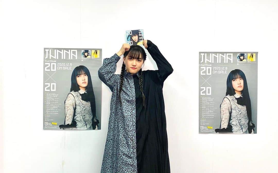 のインスタグラム：「『JUNNA New Album「20×20」全曲先行試聴スペシャル』見ていただきありがとうございました〜〜〜🙏🏻🙏🏻🙏🏻」