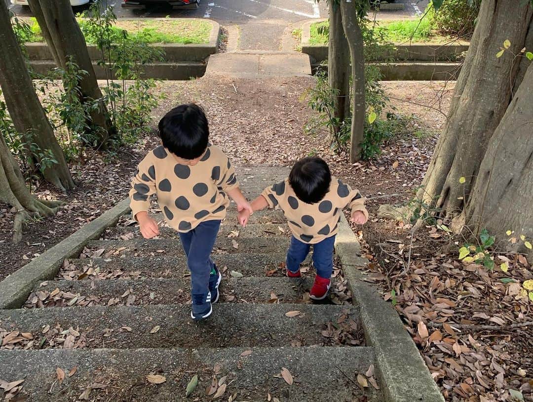 Miho Tanakaさんのインスタグラム写真 - (Miho TanakaInstagram)「. 休日の過ごし方🍁  子どもたちにとっては、 騒いで走って自由に飛び回れる大きな公園が1番嬉しいんだよね。  3家族でピクニック気分での公園楽しかった😊💓　  母たちは寒がり、 旦那さんと息子は暑がり半袖🙄😦 　 @immegjp のhannaと一緒に高校生ぶりにバレーしたけど一撃で手首赤くなって「もういや😩」ってなった🤣🤣  私の運動音痴は相変わらずでした🤟 . _____________ #ピクニック　#picnicday  #公園遊び #大きな公園 #アスレチック　#家族ぐるみ #高校からの仲 #20年来」11月25日 14時28分 - mie__blogger