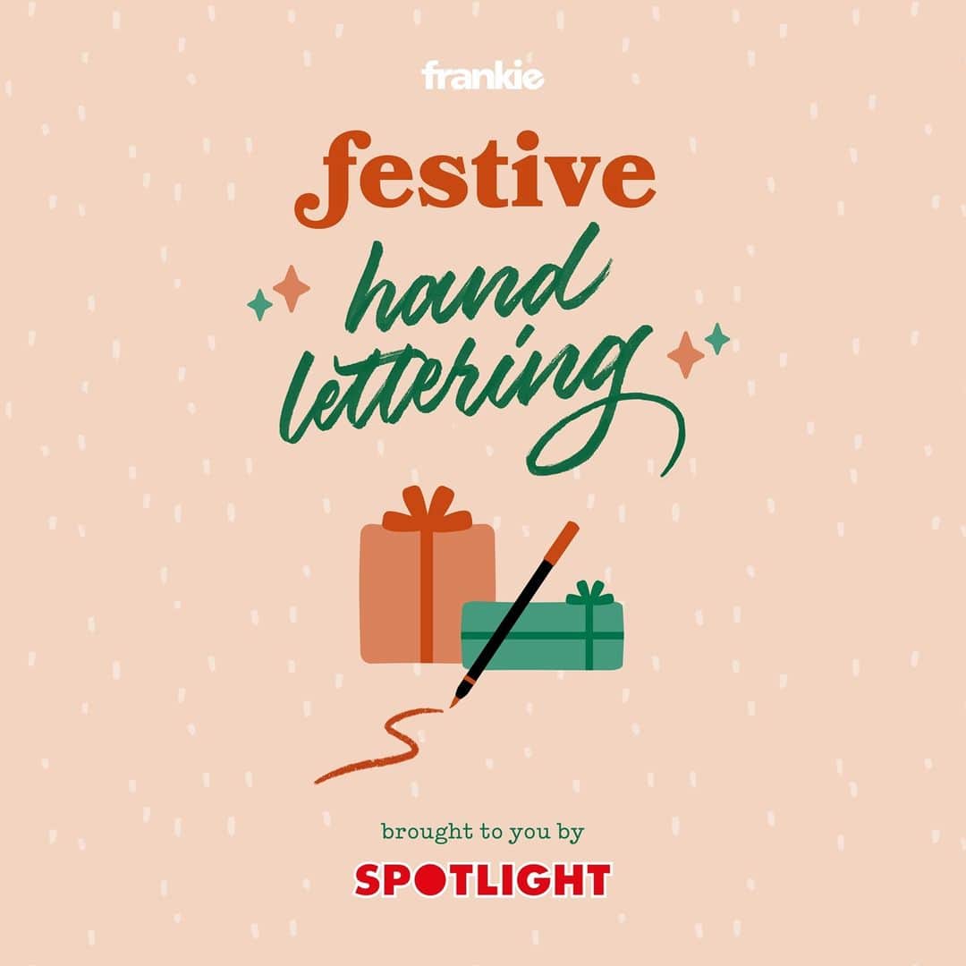 のインスタグラム：「calling all crafty (and even not-so-crafty) folks! ⁠ ⁠ have you made your chrissy cards yet? why not kick off the silly season by doing them with us? pour the eggnog, don your craziest chrissy jumper (or t-shirt!) and join frankie editor @skalagas and frankie designer/hand-lettering whiz @caseyschuurman for a festive online lettering sesh, together with our pals at @spotlightstores.⁠ ⁠ tickets are free but very limited. pick ‘em up, quicksticks.⁠ ⁠ details: ⁠ ~ dec 2, 6-8pm⁠ ~ zoom⁠ ~ free⁠ ~ link in bio to register⁠  update: all you speedy cats nabbed these tickets in no time, and this event is now sold out!」