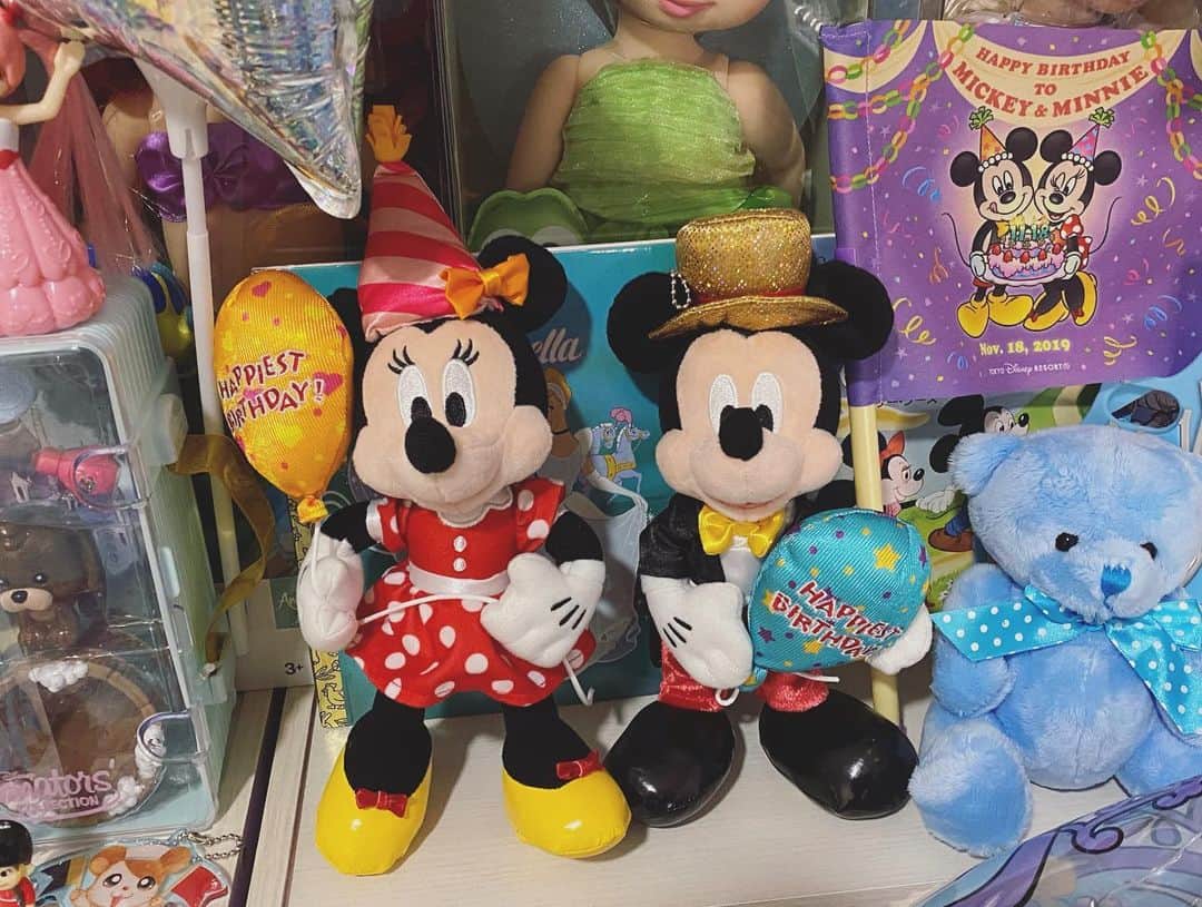 のインスタグラム：「❤️🐭🎀  myroom❤︎BDver.  #happybirthday#birthday#myroomちゃりるーむ」