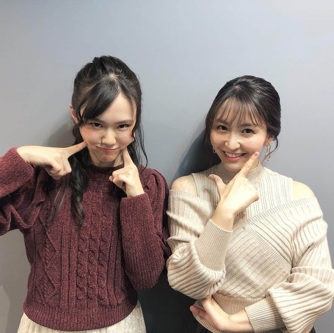 袴田彩会さんのインスタグラム写真 - (袴田彩会Instagram)「明日からパワプロの新シナリオ『戦国高校』がスタート✨ もう楽しみすぎて楽しみすぎて、震えてます。 そしてパワプロアプリ6周年の特別番組でした☆ MCの細谷美友さんと✨声も可愛いし、MCが本当に素晴らしいのです！！！楽しい1時間半でした😊  #パワプロ#パワプロアプリ」11月25日 18時02分 - ayae.ha