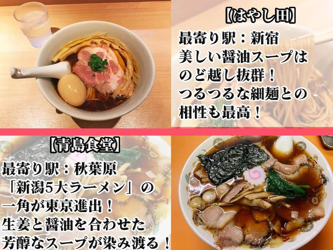 唯一無二の絶品グルメさんのインスタグラム写真 - (唯一無二の絶品グルメInstagram)「東京の絶品ラーメンをまとめました！！ つけ麺も入っています！  東京に進出した「新潟5大ラーメン」や、海老の香りが充満するつけ麺、究極の鶏系スープがたまらない一杯などラーメン好きを唸らせる一杯を厳選しています！  ラーメン巡りの参考にぜひ！！  #ラーメン大好き #つけ麺 #東京グルメ #東京ランチ #新宿グルメ #新宿ランチ #秋葉原グルメ #秋葉原ランチ」11月25日 20時09分 - muni_gurume_japan