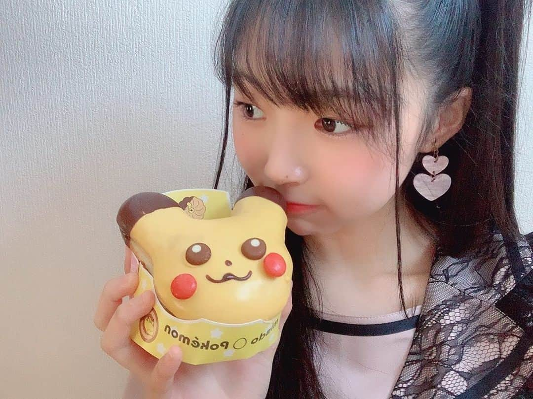 平野百菜さんのインスタグラム写真 - (平野百菜Instagram)「ピカチューー😚😚  #ske48  #ピカチュウ  #ミスタードーナツ  #平野百菜  #ももたん」11月25日 20時26分 - morimori180905