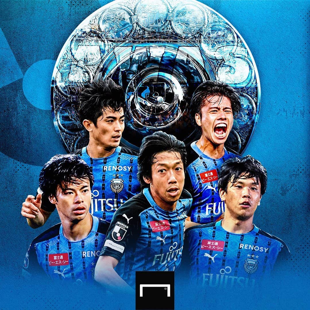 のインスタグラム：「. ＼ ㊗ #川崎フロンターレ、優勝！🐬／ 2年ぶり3度目となる、J1リーグ 制覇を成し遂げた！ . 🏆 1999 J2リーグ 🏆 2004 J2リーグ 🏆 2017 J1リーグ 🏆 2018 J1リーグ 🏆 FUJI XEROX SUPER CUP 2019 🏆 2019 YBCルヴァンカップ 🏆 2020 J1リーグ ← 🆕 . #soccer #football #jleague #J1 #kawasakifrontale #frontle #goaljleague #サッカー #フットボール #Jリーグ #明治安田生命Jリーグ #明治安田生命J1リーグ #⚽」