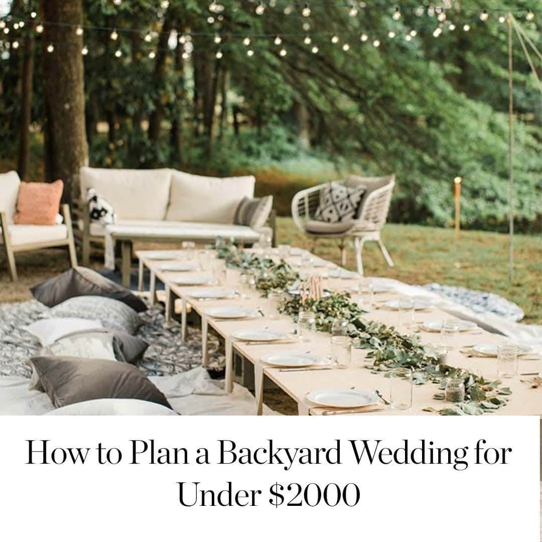 Bedroom diaryのインスタグラム：「In addition to being a mindful COVID pivot, eloping doesn’t mean you have to thwart your wedding wish list. Take for instance the stunning nuptials of Raleigh, North Carolina, newlyweds Jenny and Rob. Though the pair got engaged and married prior to the pandemic, their decision to elope will still resonate in a coronavirus world. At our bio link, find out how Jenny packed every last wedding dream of hers into an affordable elopement, replete with amazing DIY decor and a sparkler send off.」