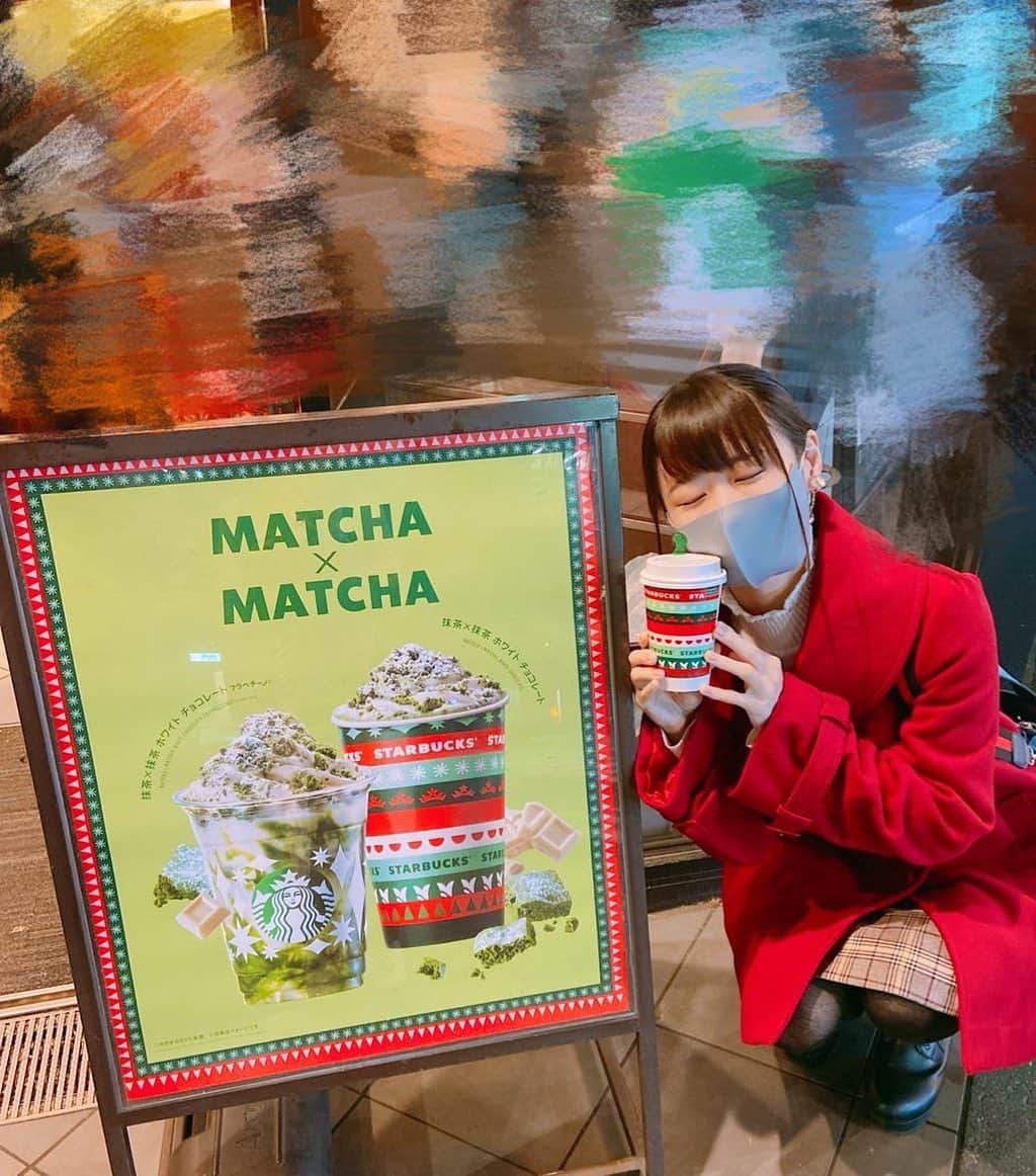 唯月ふうかさんのインスタグラム写真 - (唯月ふうかInstagram)「念願の抹茶🥺 美味しすぎて、私史上最高速度で飲み終わりました🥺  #スタバ #抹茶 #大好物 #starbucks #美味しい」11月25日 22時44分 - fuka_yuduki