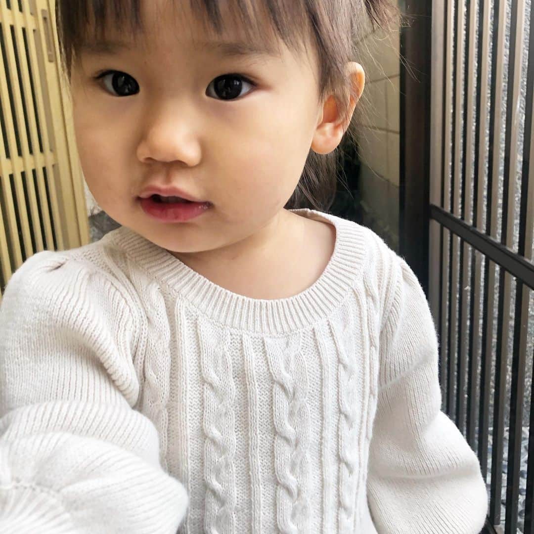 益田麻衣のインスタグラム：「ドアップも♡  #Gapベビーモデルコンテスト #Gapガール #ブラナンクラブ」