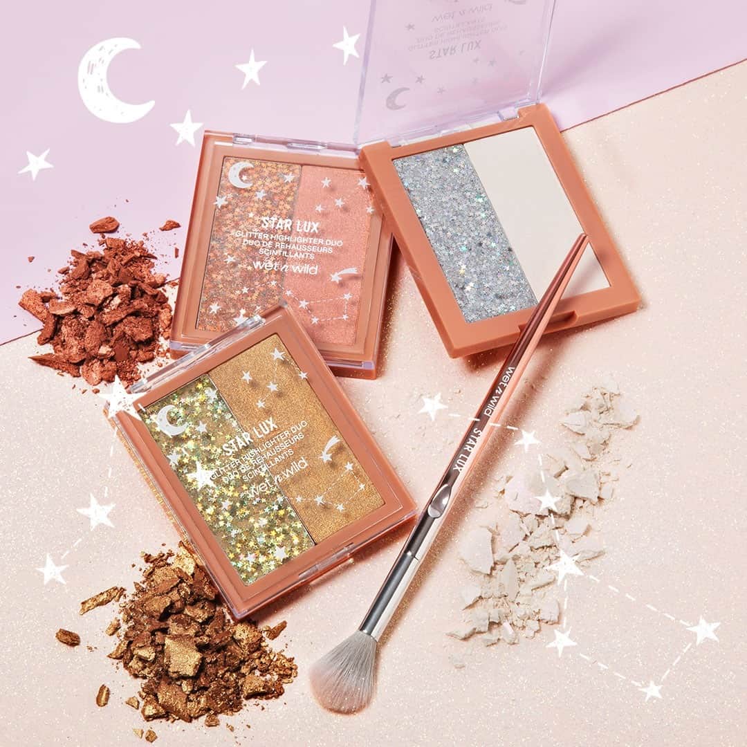 wet'n wild beautyさんのインスタグラム写真 - (wet'n wild beautyInstagram)「Take your makeup look to cosmic heights with our #StarLux Glitter Highlighter duo 🚀  Get it @UltaBeauty and ALWAYS at wetnwildbeauty.com   #wetnwild #wetnwildbeauty #wetnwildstarlux #starluxglitterhighlighterduo #glitterhighlighter #holidaymakeup #beauty #crueltyfree」11月25日 23時54分 - wetnwildbeauty