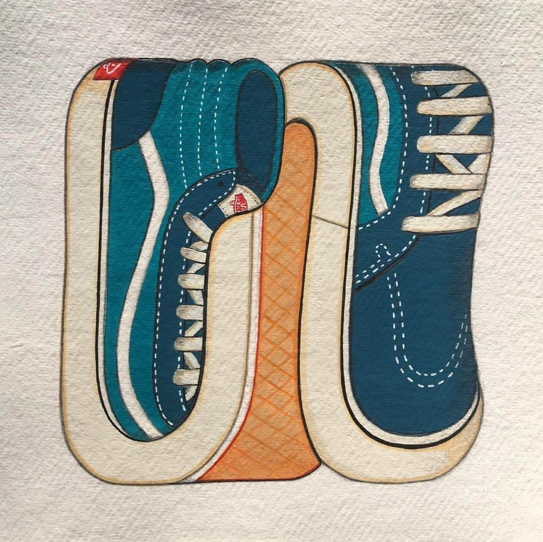 vansさんのインスタグラム写真 - (vansInstagram)「Some wavy waffles by @Pmillustration. 🎨」11月26日 0時08分 - vans