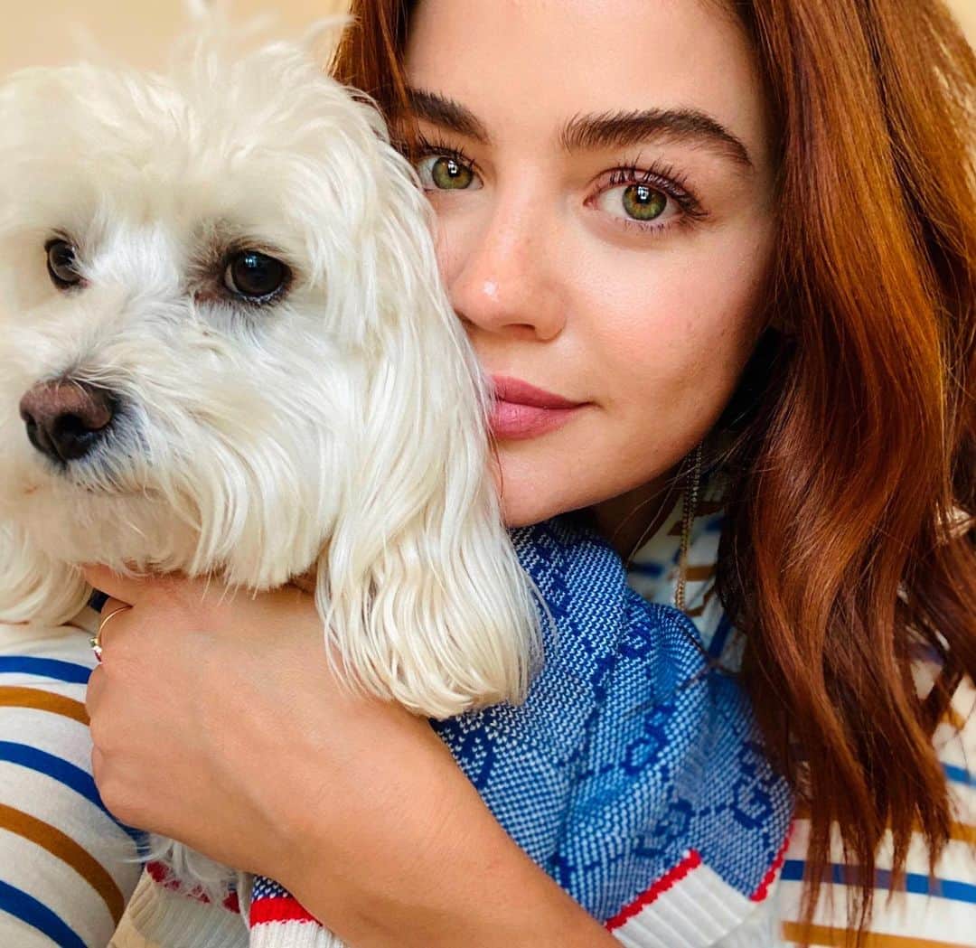 ルーシー・ヘイルのインスタグラム：「The last year has challenged all of us in different ways. But ultimately it's helped me appreciate all things big & small - like walks with Elvis, time with family, and my experience as a #BayerPartner. It's been important to me to share my experience with a Kyleena® (levonorgestrel-releasing intrauterine system) 19.5 mg IUD, because I believe all women should be able to make their own decisions and seek choices that work for them. I hope that by opening up about my journey, it has given you confidence to talk to your healthcare professional and start your own journey. Visit kyleena.com or the link in my bio for more info!⁣⁣ ⁣⁣ IUD = Intrauterine Device. Rx only. ⁣⁣ Lucy is a Kyleena® user and has been compensated for her time. Individual experience may vary. ⁣⁣ Intended for US audiences only. ⁣⁣ PP-PF-WHC-IUS-US-1083-1」