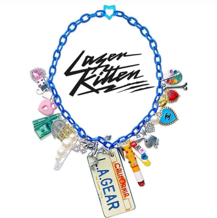 LAギアさんのインスタグラム写真 - (LAギアInstagram)「Fun fact: Laser Kitten studio was in the same location as the LA Gear store on Melrose Avenue! They made this to honor their love for LA Gear. Thanks @laserkitten #licenseplate #melroseavenue #jewelryfan #laserkitten #lagear」11月26日 1時07分 - lagear