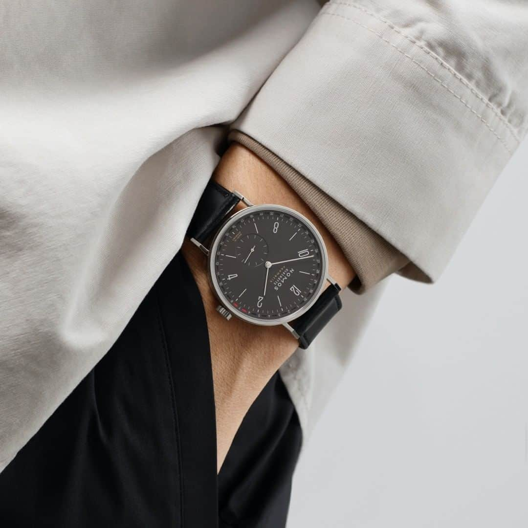 ノモスさんのインスタグラム写真 - (ノモスInstagram)「Style meets substance: Tangente Update in ruthenium combines innovative mechanics with award-winning design. And is NOMOS through and through.   #nomostangente #tangente #nomos #nomosglashuette #watch #watchoftheday #watchgeek #madeingermany #wristwatch #wotd #finewatches #wristshot」11月26日 1時29分 - nomos_glashuette