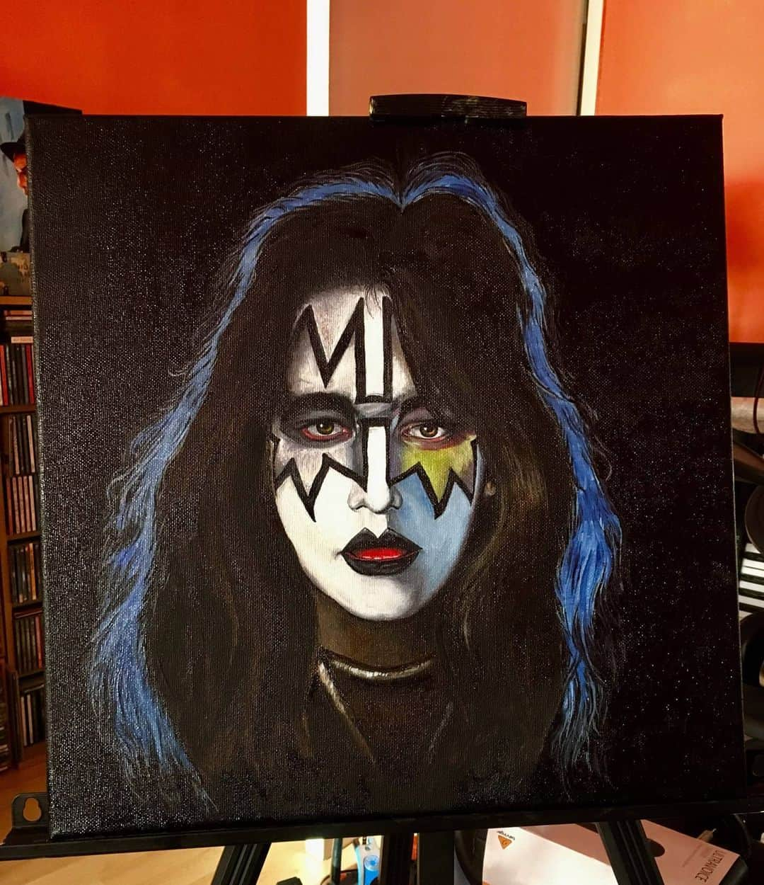 KISSさんのインスタグラム写真 - (KISSInstagram)「#KISSFanArt! Thanks to Karolina Krol for sharing her four #KISS Solo album paintings with us. They look awesome! #KISSARMYROCKS」11月26日 1時34分 - kissonline