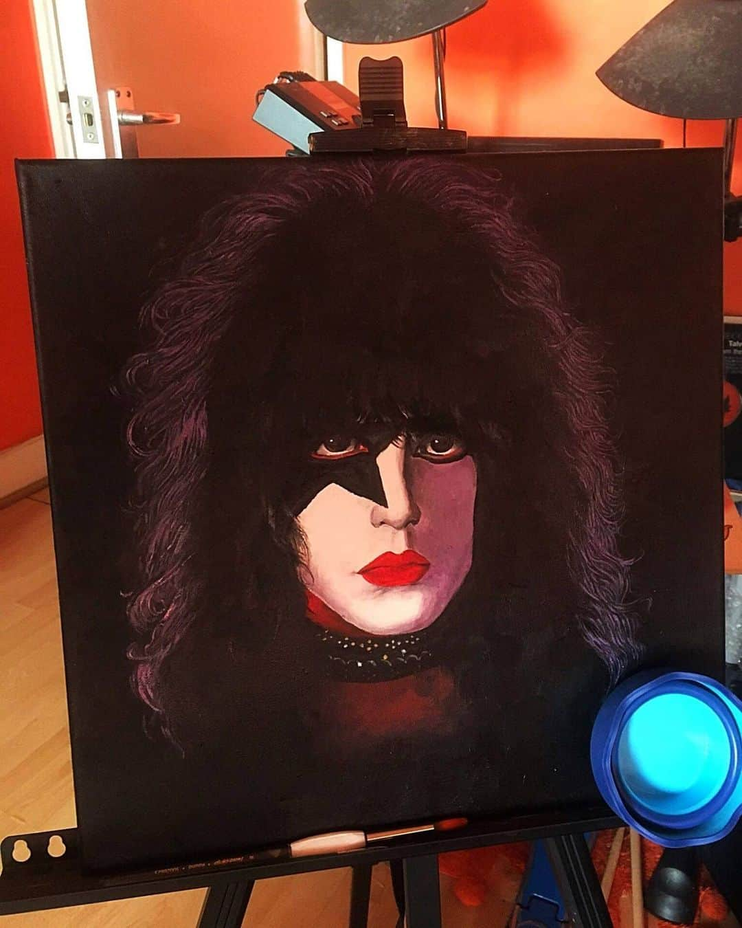 KISSさんのインスタグラム写真 - (KISSInstagram)「#KISSFanArt! Thanks to Karolina Krol for sharing her four #KISS Solo album paintings with us. They look awesome! #KISSARMYROCKS」11月26日 1時34分 - kissonline