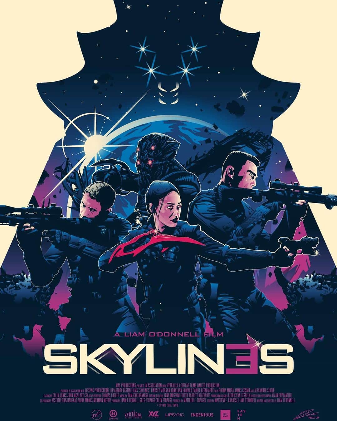 リンジー・モーガンのインスタグラム：「SKYLIN3S US PREMIERE in the bio  Thank you @julienricojr  @liamodin  @stepchild77  @xyzfilms  @verticalentertainment」