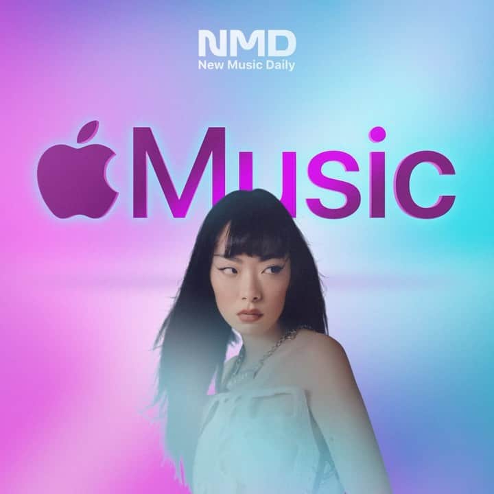 リナ・サワヤマのインスタグラム：「💗💜LUCID💜💗 my brand new single out everywhere now !!!! it’s a dance moment !!!!!! I had so much fun writing this with @laurenaquilina and @bloodpop in 2018 and she’s finally out 🥺🥺🥺 THANK U @applemusic @zanelowe for making me the cover of #NEWMUSICDAILY PLAYLIST in my pride colours !!!! 💜💗💙」