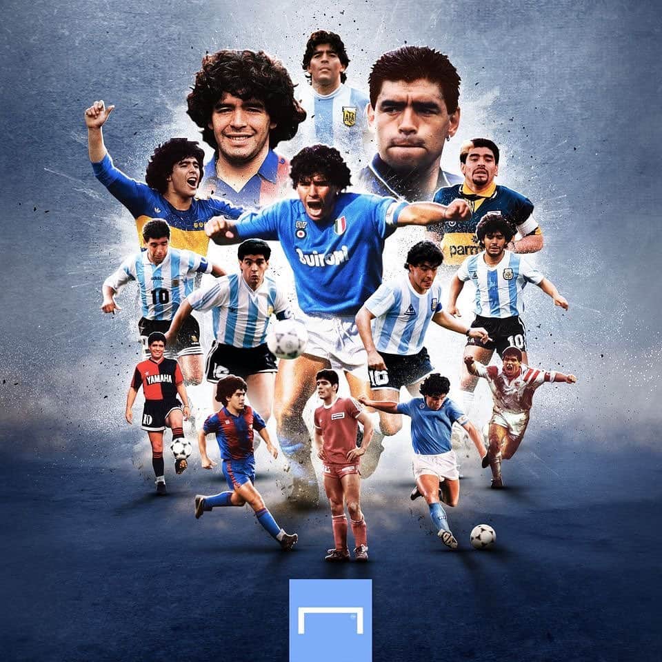 Goal Japanさんのインスタグラム写真 - (Goal JapanInstagram)「. 【訃報】アルゼンチンの"英雄"、ディエゴ・マラドーナ が60歳でこの世を去る。ご冥福をお祈りいたします。 . #soccer #football #argentina #argentinosjuniors #bocajuniors #barcelona #napoli #sevilla #newellsoldboys #diegomaradona #maradona #サッカー #フットボール #マラドーナ #⚽」11月26日 2時21分 - goaljapan