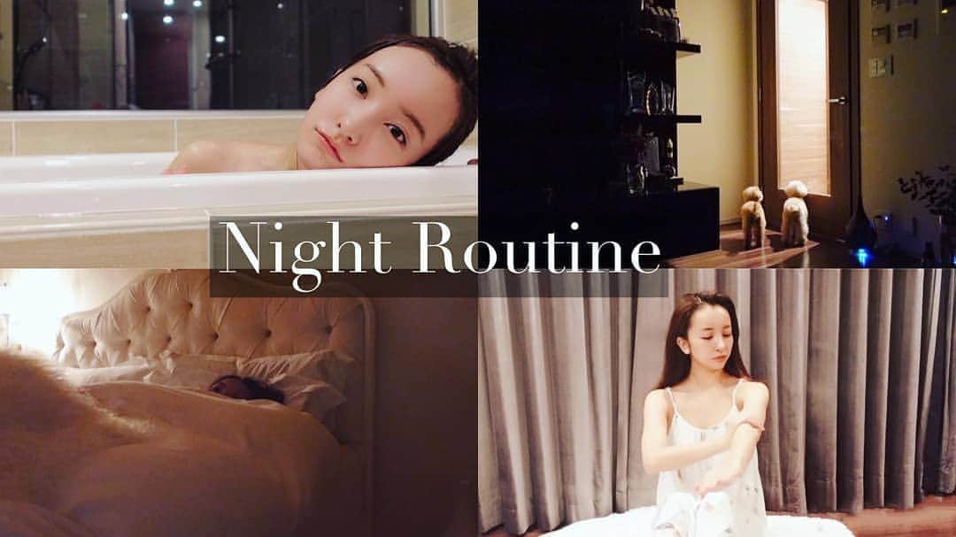 板野友美 ファンアカウントのインスタグラム：「Night Routine ☽ ･: *   I uploaded it to my friend chube 💋   #nightroutine  #youtube  #friendchube」