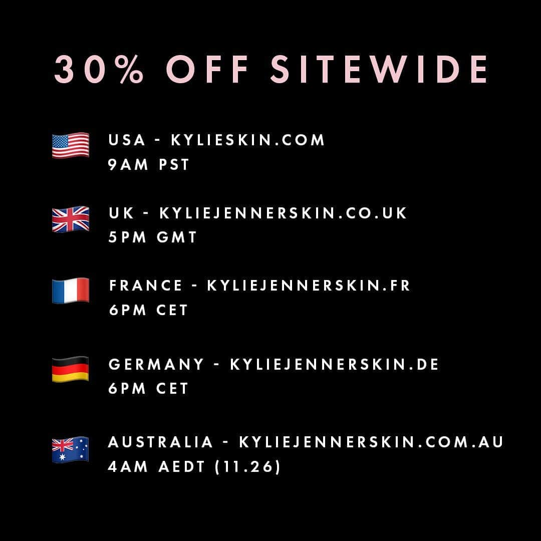 クリス・ジェンナーさんのインスタグラム写真 - (クリス・ジェンナーInstagram)「Don’t miss out on Kylie’s biggest @kylieskin Black Friday sale ever!!!! Happening right now! Get 30% off everything site wide including international! 🇺🇸 🇬🇧 🇫🇷 🇩🇪 🇦🇺 #HappyShopping #BlackFriday #KylieSkin @kyliejenner ✨」11月26日 2時42分 - krisjenner