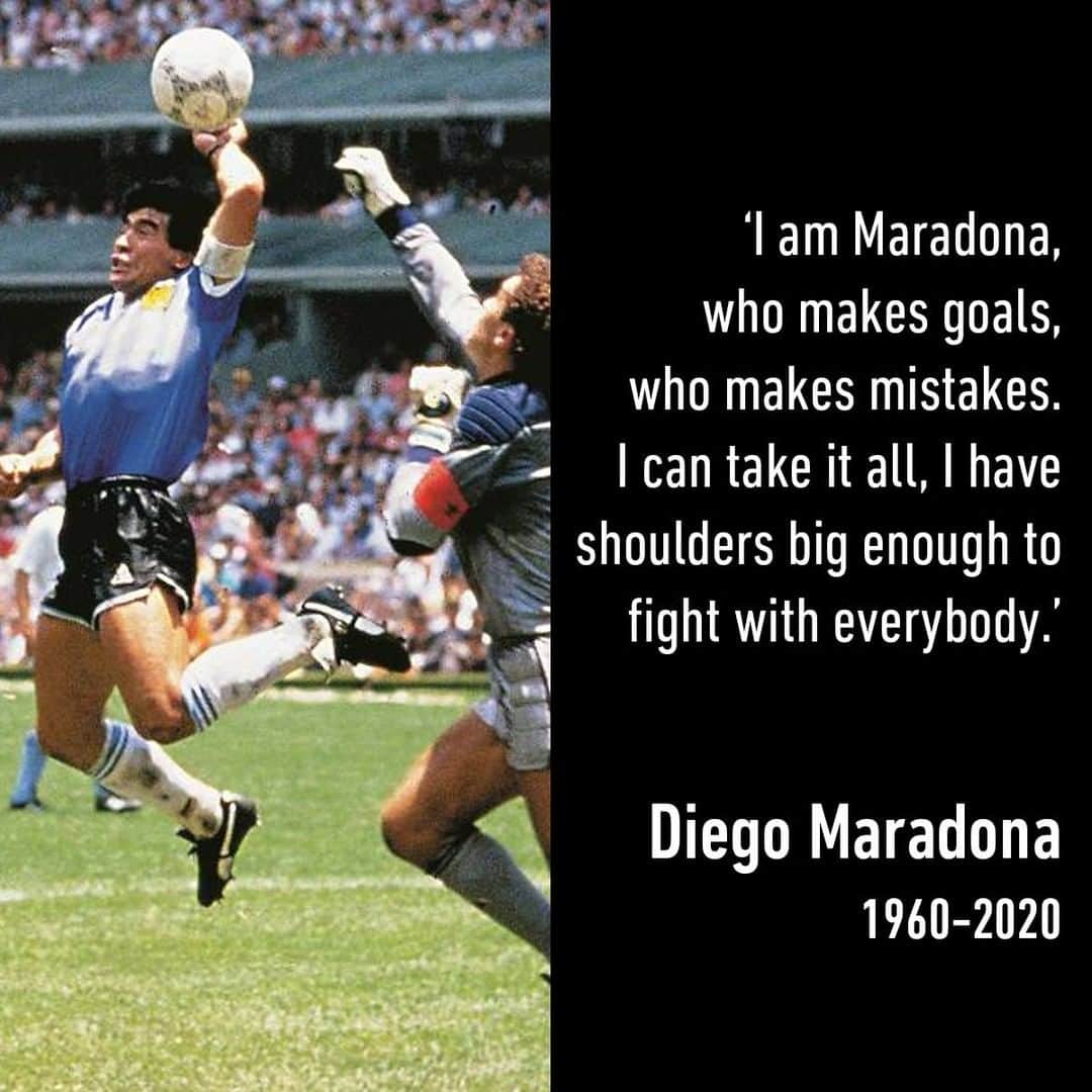 9GAGさんのインスタグラム写真 - (9GAGInstagram)「Rest in peace, 'Hand of God'. - #diegomaradona #argentina #football #9gag」11月26日 2時49分 - 9gag