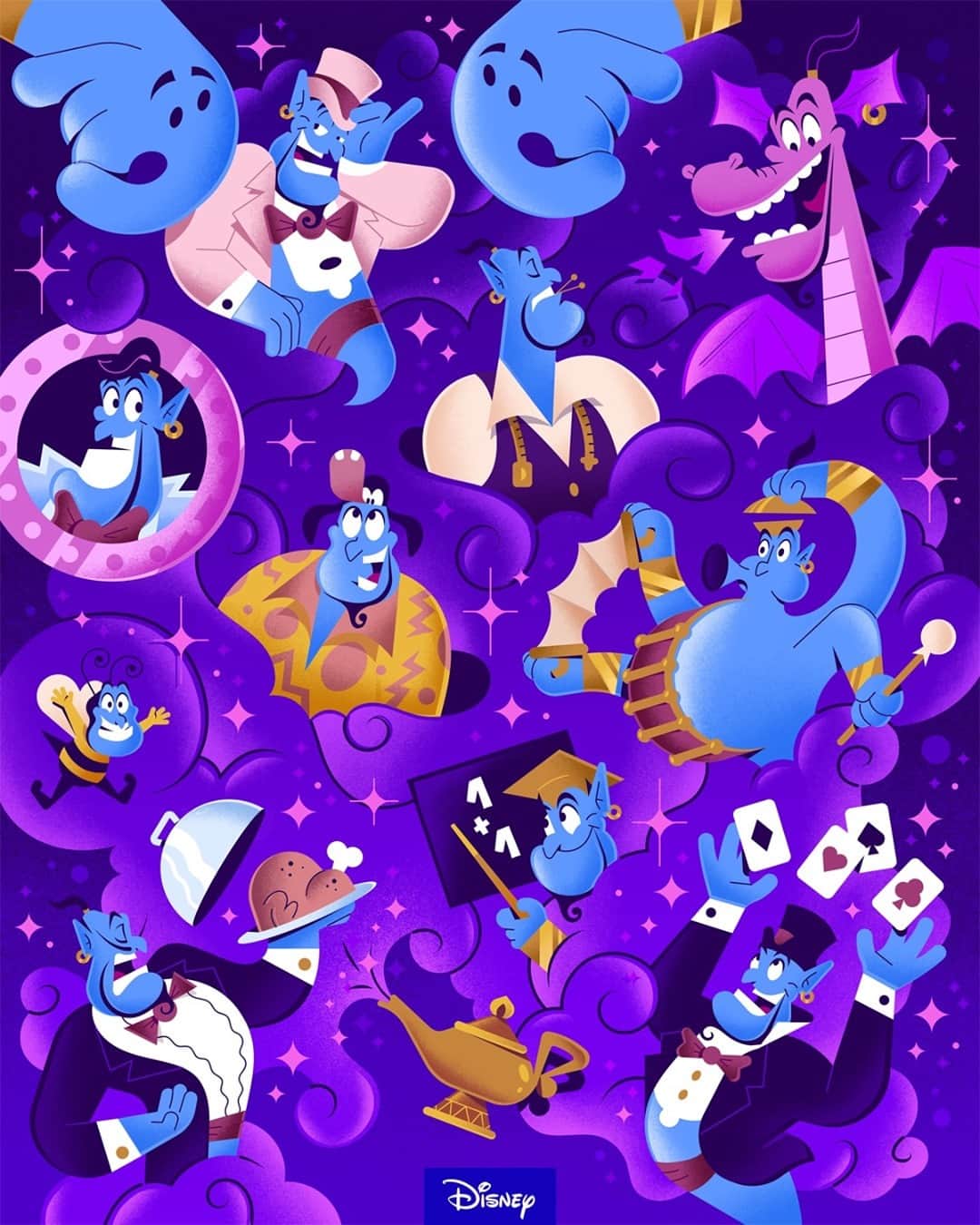 Disneyさんのインスタグラム写真 - (DisneyInstagram)「It’s a phenomenal, cosmic anniversary! Join Genie and celebrate the animated classic Aladdin, released on this day 1992.」11月26日 3時00分 - disney