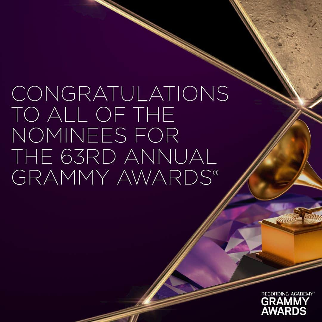 The GRAMMYsさんのインスタグラム写真 - (The GRAMMYsInstagram)「🎉 Congratulations to all of the nominees!   🎶 This year's nominees reflect the wide range of artistic innovation that defined the year in music (Sept. 1, 2019–Aug. 31, 2020).  ✨ As the only peer-selected music accolade, the #GRAMMYs are voted on by our voting membership body of music makers, who represent all genres and creative disciplines, including recording artists, songwriters, producers, mixers, and engineers.   🎤 This year, we received a total of 23,207 entries for GRAMMY consideration, setting the record for the most entries in a single year! The final round of GRAMMY voting is Dec. 7, 2020–Jan. 4, 2021.  📲 Click the link in our bio to view the full nominee list.」11月26日 3時09分 - recordingacademy