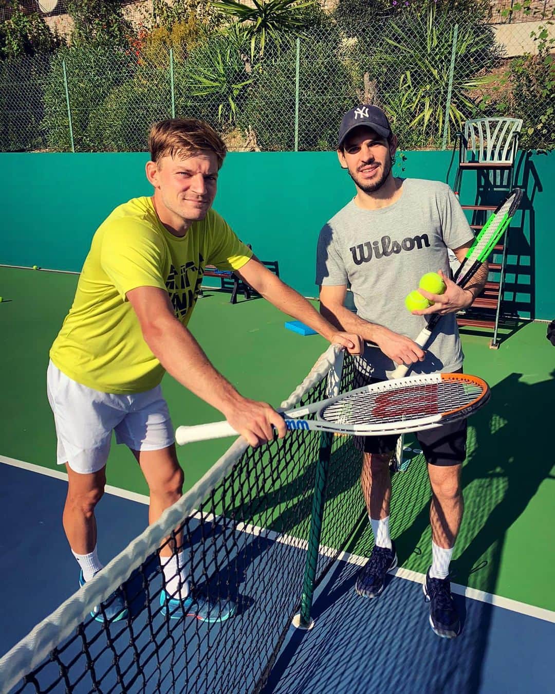 ダビド・ゴフィンのインスタグラム：「I am really happy to announce that Germain Gigounon is joining my team as my new coach. We’ve known each other for many years and we have always shared the same passion for tennis. I am really excited to start this new season with him! 💪🏻👊🏻🙌🏻 @gegegigou」