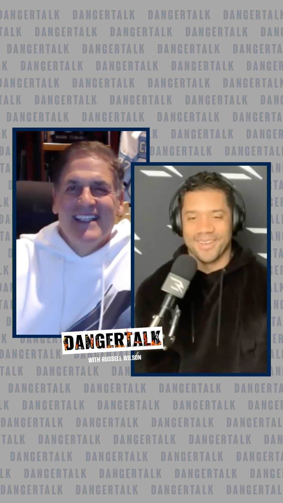 ラッセル・ウィルソンのインスタグラム：「Recapping last week’s win and @mcuban joins the show to talk about giving back to the community, business and sports ownership. Only on @dangertalk!   Presented by @DraftKings」