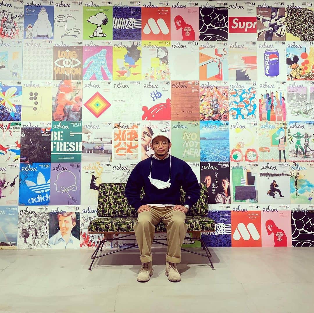 宇野薫のインスタグラム：「やっと行けた！ wanna relax? 展　 PARCO MUSEUM TOKYO で 29日(日曜日)までですよ。」