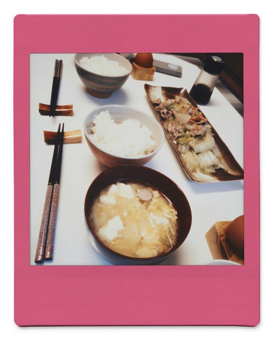 乃下未帆さんのインスタグラム写真 - (乃下未帆Instagram)「CMでよく見るクックドゥーの白菜と豚肉のなんちゃらが美味しそうだったので 味を想像して自作してみた。 美味しかった。 . #シンクでごはん」11月26日 16時39分 - noshita34