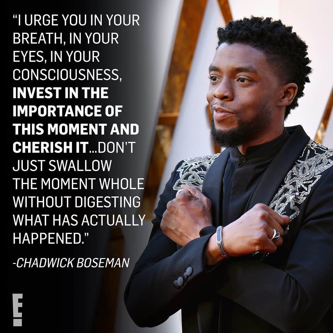 E! Onlineさんのインスタグラム写真 - (E! OnlineInstagram)「Forever #ThankfulFor the blessing to exist at the same time as Chadwick Boseman. Gone too soon, but never forgotten. 💔 (📷: Getty)」11月26日 8時01分 - enews