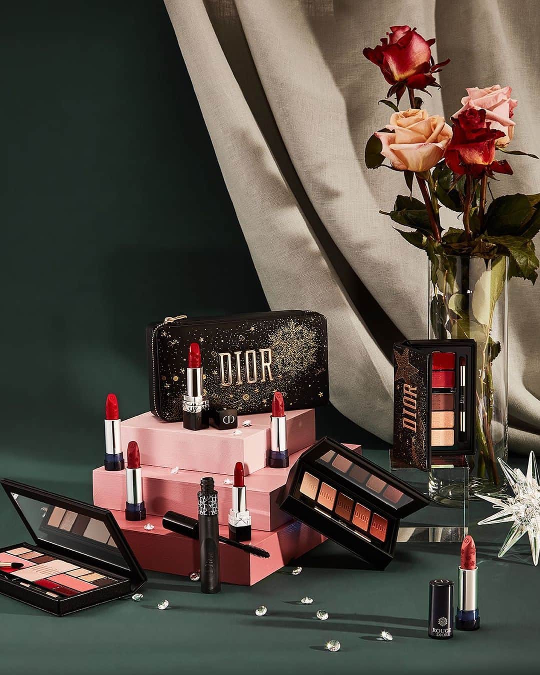 Saks Fifth Avenueのインスタグラム：「Celebrate colorfully with @diormakeup’s festive and giftable eye-shadow palettes and lipsticks. #SaksBeauty」