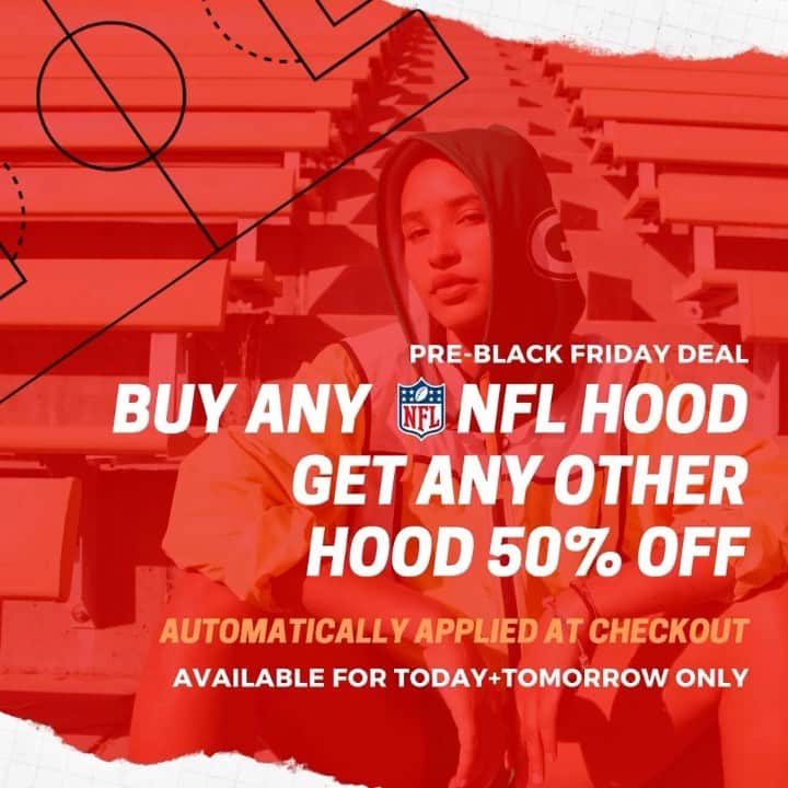 マイケル・ヴィックのインスタグラム：「Buy any @nfl @sohoodie and get any other Hood 50% off 😳. www.sohoodie.com Let me know what Team you copped!!」