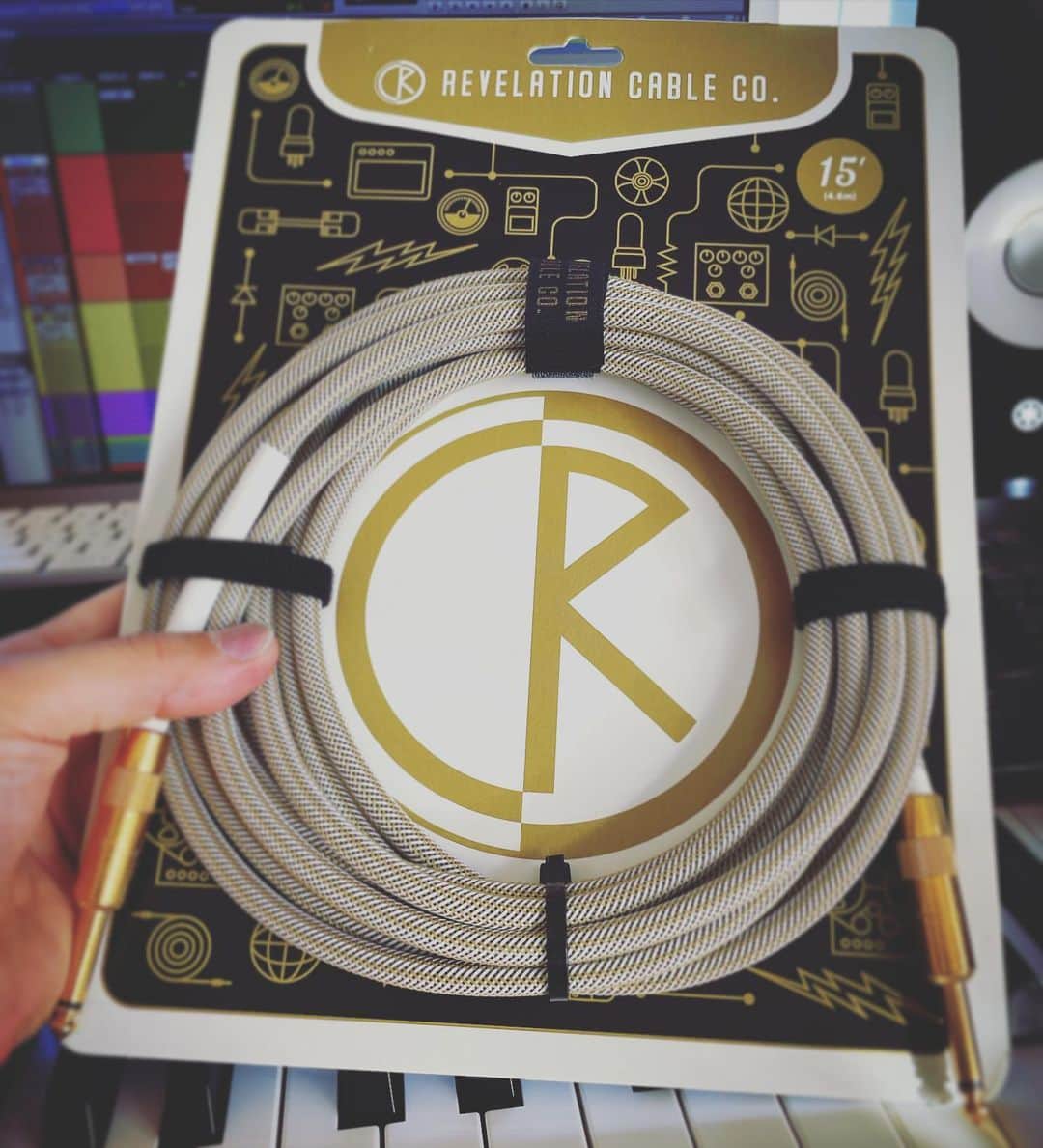 坂東慧のインスタグラム：「@mikigakki_umeda 様から提供して頂いたRevelation Cable！ 先日YouTubeにアップした、BandohSの動画で使用しました。 とてもクリアで、押しの強いサウンドが出て最高です♪Prophet5との相性は抜群でした！ @takayukimuratabass さん @ikuobass さんも使用されています！ 是非チェックしてみて下さい！ @revelationcable」