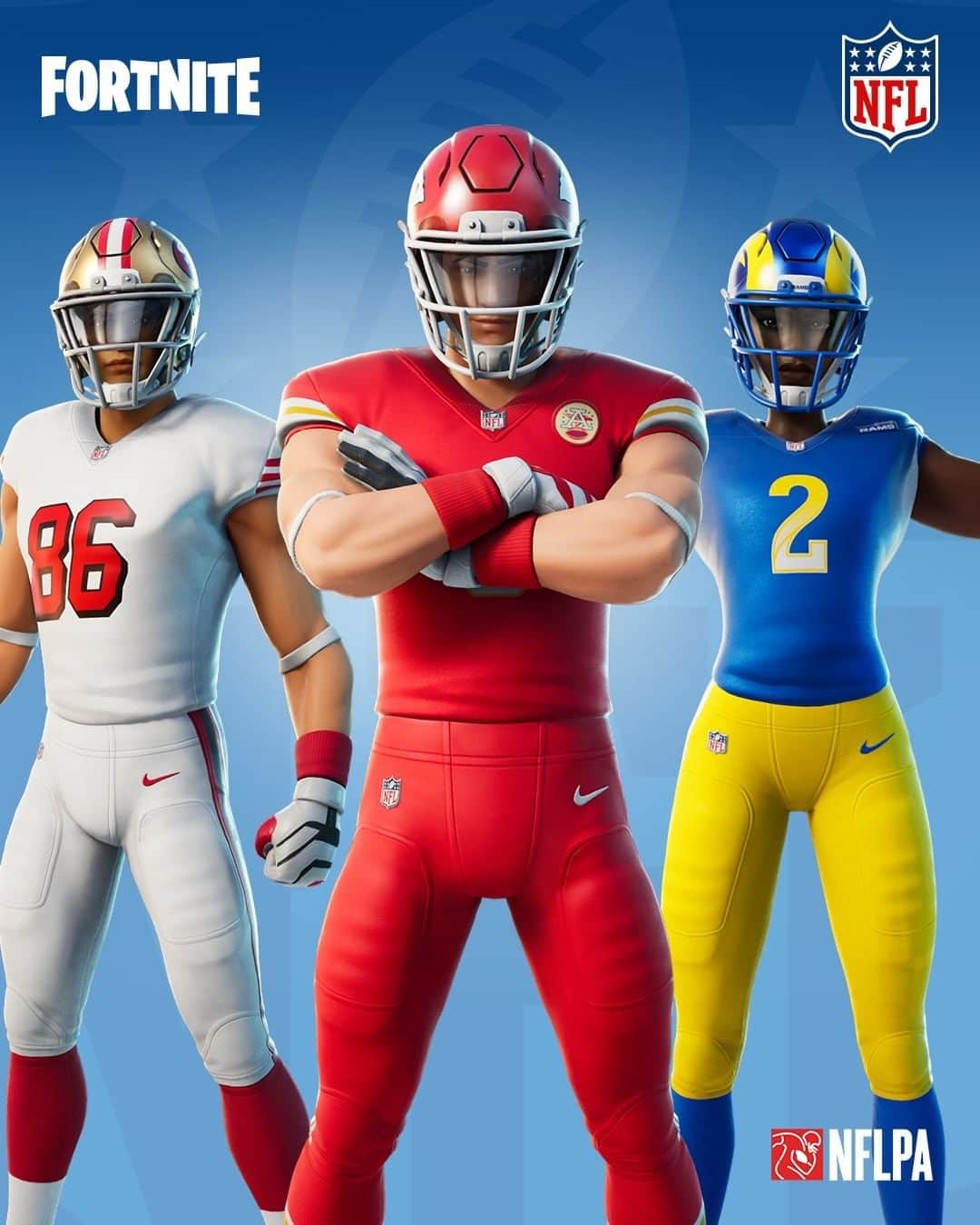 NFLさんのインスタグラム写真 - (NFLInstagram)「Rep your team and talk with your pads as you rush your way to victory with the all new NFL Gridiron Gang Set available now in the @fortnite Item Shop now!」11月26日 9時00分 - nfl
