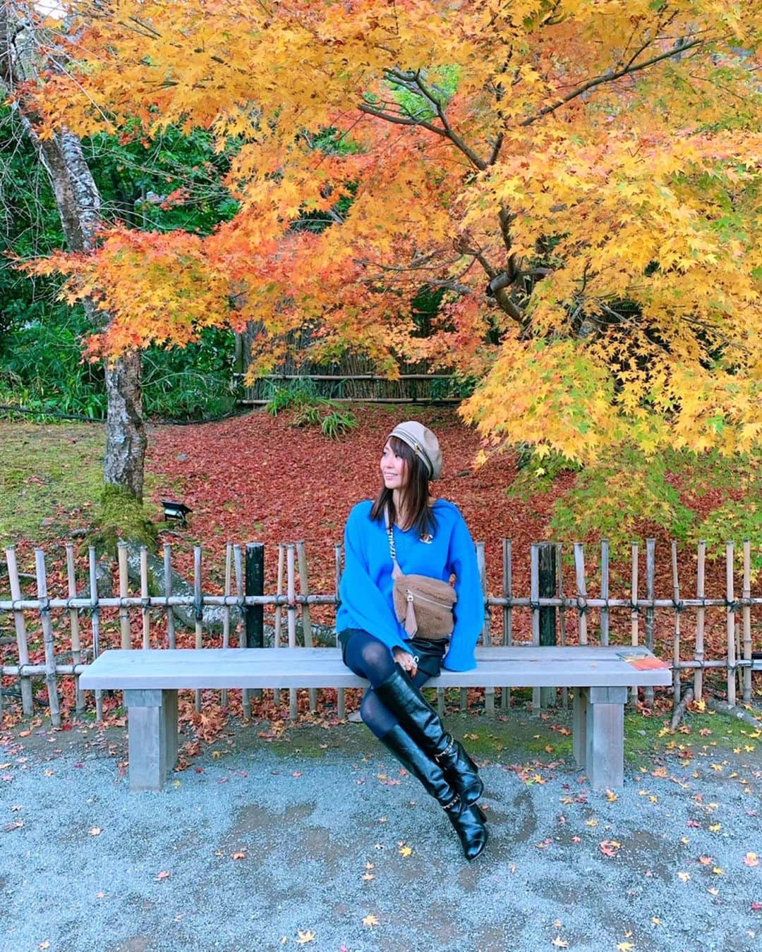 ikuさんのインスタグラム写真 - (ikuInstagram)「おはよーございます♡ ・ さっき投稿したやつの2枚目が縦長に変形してる😅なので再投稿しようかと思ったけど消すのもなぁーってことで連投🍁笑 ・ #宝厳院  ・ #紅葉#紅葉狩り#嵐山#京都#いつもありがとう#Kyoto」11月26日 9時14分 - cheriee515