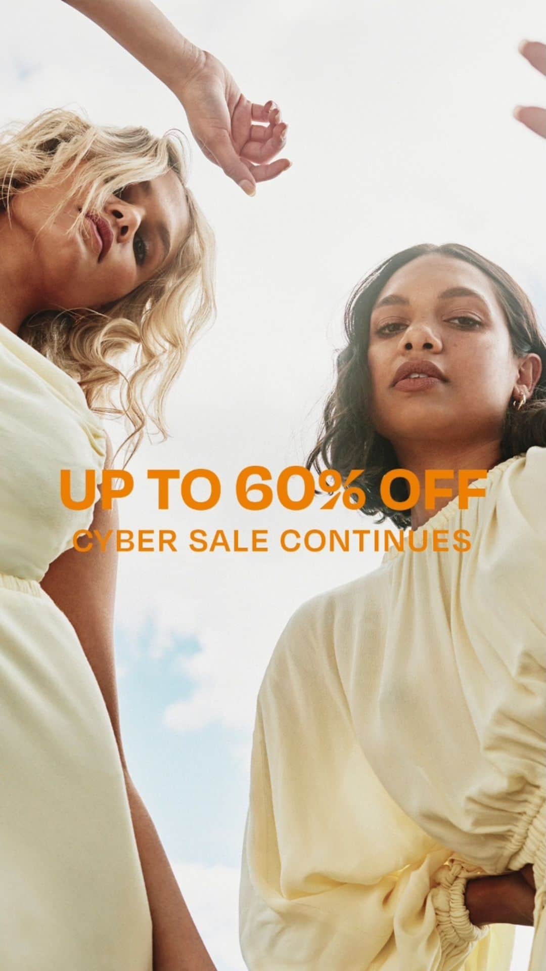 のインスタグラム：「OUR CYBER SALE CONTINUES! SHOP UP TO 60% OFF TODAY! (link in bio). Prices as marked. Available online only #becandbridge #sale」