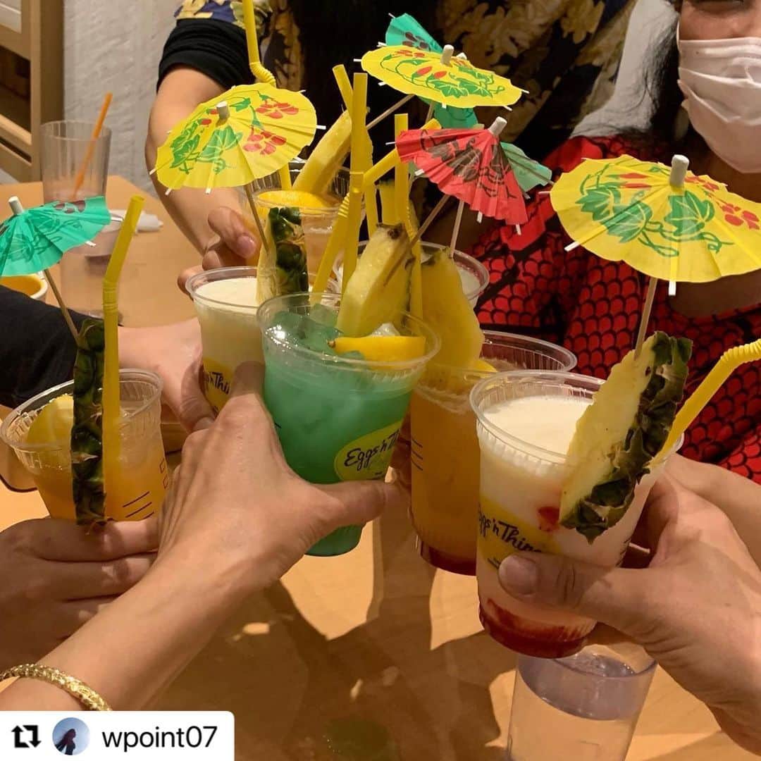 のインスタグラム：「#Repost @wpoint07 様  ご来店頂きましてありがとうございます😊フラショーを楽しんで頂けて嬉しいです💃  また、「 #アロハでエッグスン 」で素敵なお写真をご投稿頂きましてありがとうございます☀️🌈  ぜひ、また機会がございましたらEggs 'n Thingsでお過ごしください😆🏝  --------- 🏝Eggs 'n Things 心斎橋店🏝 @eggsnthings_shinsaibashi  ・ 🍹ハワイアンフードとNa Lei Lanakilaフラショーを楽しんで来ました(//∇//) ・ 🌺ゆっくり出来る空間でハワイアンフードとフラショー🌺﻿ 気分はHawai'iに🏝 ・ @naleilanakila8 ダンサーの皆さん素敵でした❤️ ・ #ハワイ #フラ #フラショー #エッグスンシングス心斎橋#ハワイアンフード#パンケーキ #コロナ対策#アロハでエッグスン #naleilanakila」